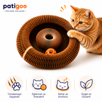 Patigoo™ Akıllı Kedi Oyun Tüneli ve Tırmalama Yatağı