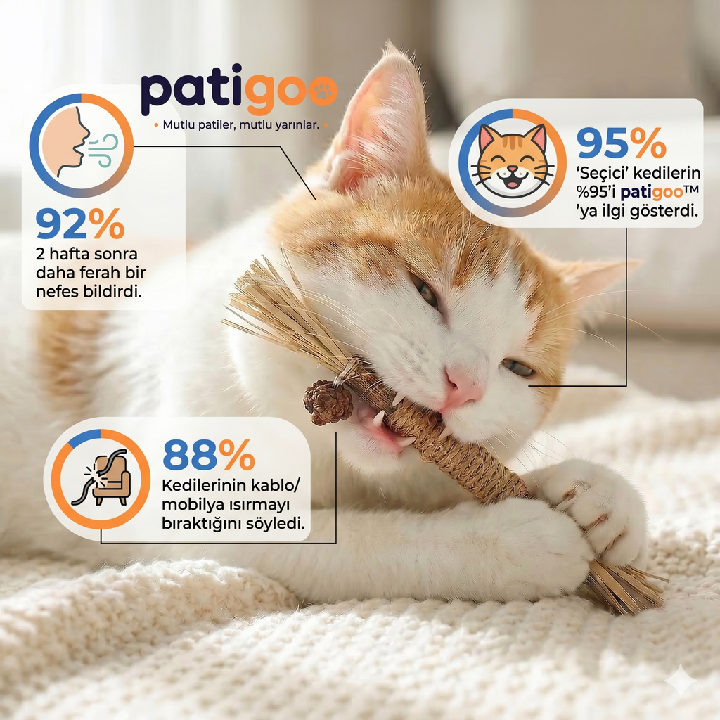 Patigoo™ Matatabi Kedi Diş Temizleme Oyuncağı